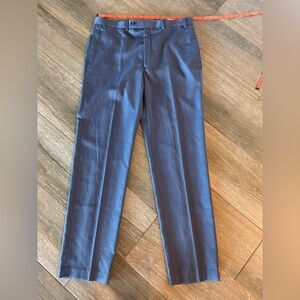 NWT Lauren Ralph Lauren men's navy flat front dress pants size 36 x 34